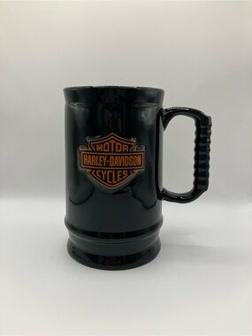 Harley-Davidson coffee cup/mug black & orange